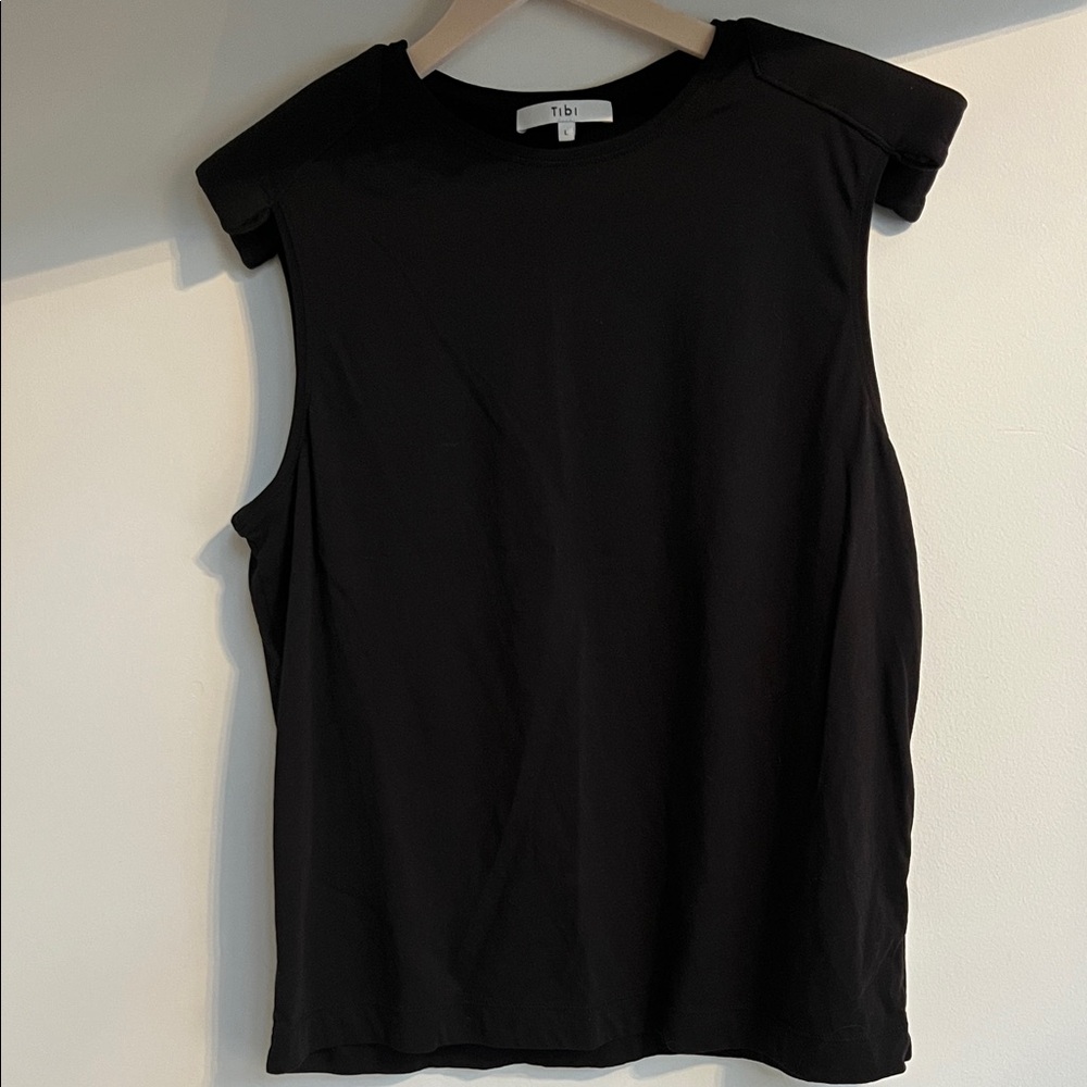 TIBI Black Sleeveless Top